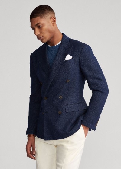 Men's Polo Ralph Lauren Soft Herringbone Blazers | 814532INJ